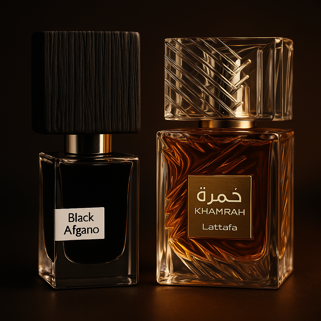 عطر خمرة مع عطر بلاك افغانو + عبوة سوفاج هدية